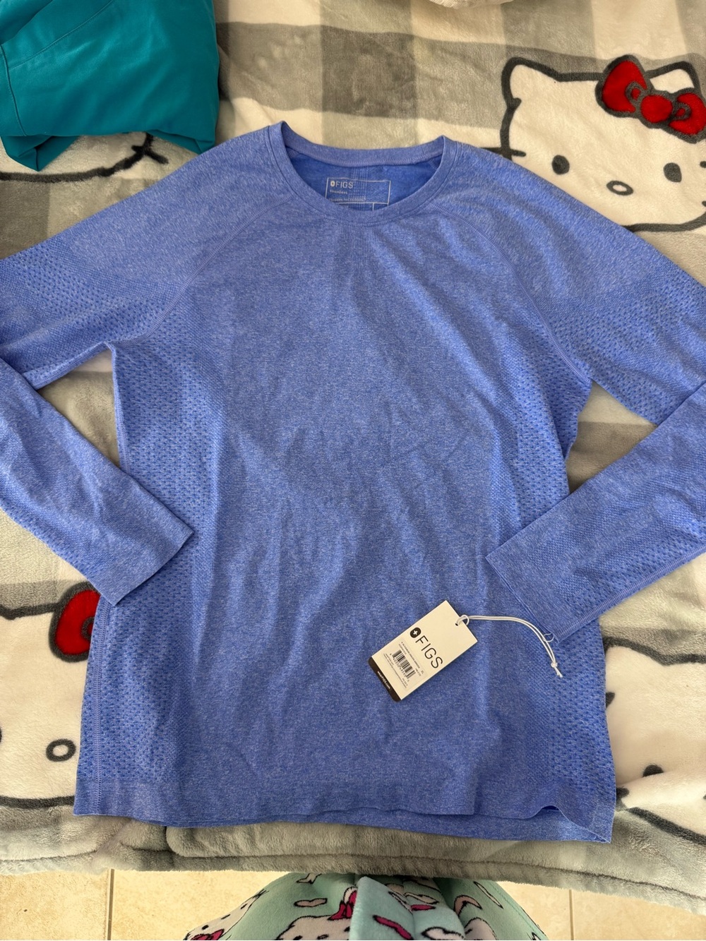 Blue Figs womens salta seamless long sleeve underscrub shirt